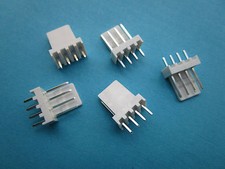 60 pcs 2510 Pitch 2.54mm 4 Pin Male Plug Connector Straight pin New picture