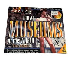 Great Museums Of The World, 1999 Big Box PC, CounterTop Software CD Win95 picture