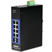 TRENDnet 10-Port Industrial Gigabit L2 Managed DIN-Rail Switch, Black picture