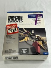 Symantec The Norton Utilities IBM PC DOS Version 5.0 3.5” 5.25” Disks Vintage picture