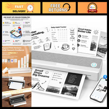Portable Wireless Thermal Printer - Inkless, Compact Design for Travel & Home Us picture