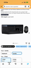 Logitech MK345 Wireless USB Full-Size QWERTY Keyboard Mouse Combo Palm Rest picture