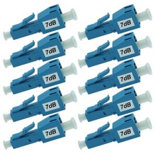 10x 7dB LC/UPC Connector Fiber Optic Optical Attenuator Plug-in Type Single Mode picture