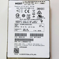 HGST Ultrastar 200GB 2.5in SAS Internal SSD Hot Swap P/N 0B32139 picture