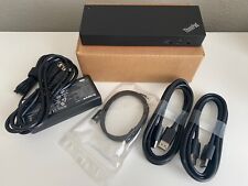 Lenovo ThinkPad Thunderbolt 3 Dock Gen 2 Dock 40AN 0135US DK1841 + 2 DP Cables picture