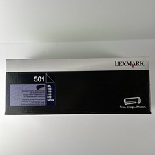 Lexmark Genuine Original 50F1000 New Black Toner Cartridge Sealed Box 501 picture