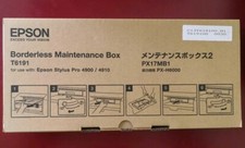 Borderless Epson Ink Maintenance Tank Box T6191 / PX17MB1 C13T619100 4900/4910 picture