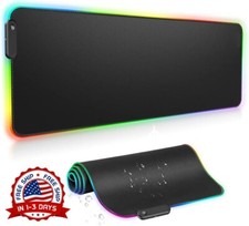 Alfombrilla De Ratón Para Computadora Con LED RGB Brillante Antideslizante Largo picture