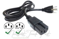 Cisco Switch Power Cord 6ft 18AWG IEC C15 Notched 3 Prong Supply for 3500 Series picture