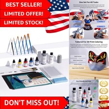 Complete 3D Printing Painting Essentials - Acrylic Colors, Brushes & Tutorial picture