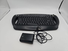 Vintage BTC Wireless Handheld Keyboard/Mouse 9019URF Keyboard With Receiver picture