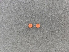 2 NEW FOR DELL ORANGE LAPTOP KEYBOARD MOUSE STICK / POINT TRACKPOINT POINTER CAP picture