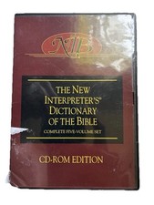 NEW INTERPRETER'S DICTIONARY OF THE BIBLE Complete 5 Vol Set CD-ROM USED picture
