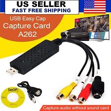 USB 2.0 Audio TV Video VHS to PC DVD VCR Converter Capture Card Adapter Laptop picture
