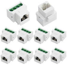 10PCS RJ11 6P4C CAT3 Telephone Keystone Jack to 4Pin Screw Terminal picture