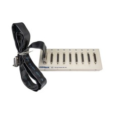 Vintage 1980s The Software Link COMLink 8-Port Serial DB25 Metal Box with Cable picture