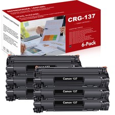 6PK CRG137 Black Toner Cartridge for Canon 137 ImageClass MF236n MF247dw MF249dw picture