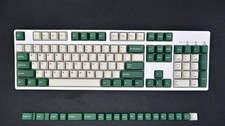 White Green Keycap OEM Height PBT 123 Keycaps 6.25X New for Cherry MX Keyboard picture