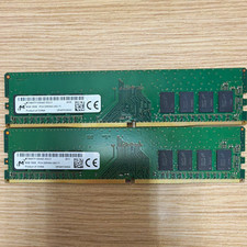 Micron 16GB (2x8GB) DDR4 PC4-3200AA DIMM 288-Pin non-ECC MTA8ATF1G64AZ-3G2J1 picture