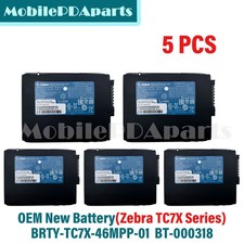 5x OEM New BATTERY ZEBRA TC70 TC75 TC72 TC77 BT-000318 BRTY-TC7X-46MPP-01 picture