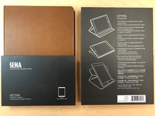 10X Sena Handcrafted Genuine Leather Folio Case for iPad Air. - Vettra Brown picture