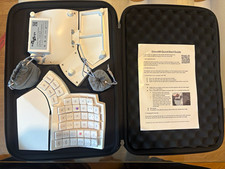 Glove80 White Ergonomic Keyboard Revision 2 with Silent Switches & Travel Case picture