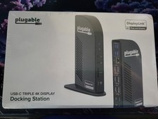Plugable UDULTC4K USB-C 4K Triple Display Docking Station NEW picture