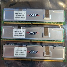 PNY 3GB Lot 3x1GB DDR2 RAM 667MHz PC2-5300 Desktop Memory 64A0TFTHE-HS picture