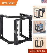 9U Wall Mount Server Rack - Heavy-Duty Carbon Steel for IT & AV Equipment picture