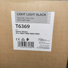 Genuine EPSON T6369 Light light Black Stylus Ink  12/22 picture