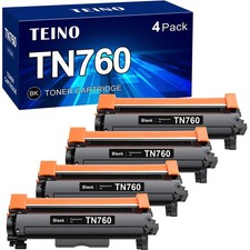 TN760 Toner Cartridge Compatible for Brother TN 760 TN-760 TN760, tn760 4pack picture