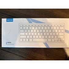 Omoton KB066 Wireless Keyboard Ultra Slim Bluetooth Compact White Silver KB066 picture