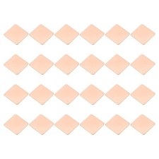 24 Pcs Heatsink Copper Pad Shim IC Chipset GPU Thermal Heatsink (20x20x0.5mm) picture