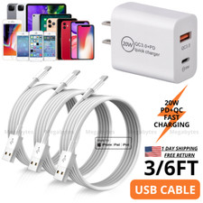 20W PD Fast Charger QC Power Adapter USB Charging Cable For iPhone 13 12 11 8 XR picture