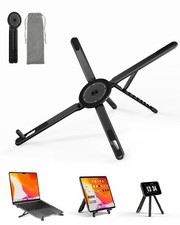 Viozon Portable Laptop Stand - Adjustable Aluminum Riser with Phone Holder picture