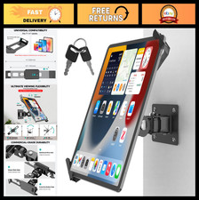 Secure Anti-Theft Tablet Wall Mount with Key Lock, Full Motion iPad Holder picture