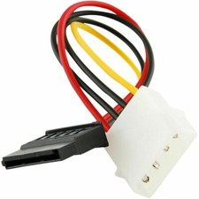 New IDE/Molex 4-Pin Male To Serial ATA SATA 15-Pin Female Power Adapter Cable picture