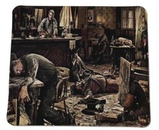 Old West saloon Gun Fight Western COMPUTER MOUSE PAD 9 X 7