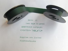 Underwood 6 Green Ink Typewriter Ribbon +  picture