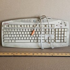 Vintage Compaq SK-2700 PS/2 Keyboard Beige Multimedia Untested Retro PC picture