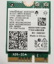 New Intel AX201 802.11ac 2.4Gbps WiFi Bluetooth 5.2 AX201NGW.NV CNVio2  100-Pack picture