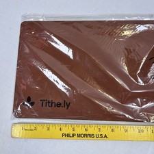Leather Wireless Charging Mouse Pad New Swag Fr Tithe.ly Nice 13.5 X 8.5” picture