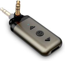 Air88 Bluetooth 5.4 Aux Adapter, 180° Swivel 3.5mm Jack, for Car Home Stereo, Ha picture