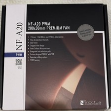 Noctua NF-A20 PWM 200mm Case Fan 4-Pin PWM 800RPM 86.5CFM SSO2 picture