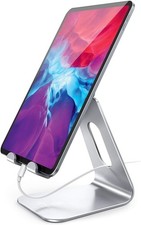 Lamicall Tablet Stand Multi Angle Desktop Holder Dock For iPad Pro Air Silver picture