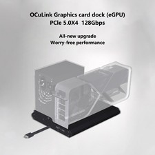 ADT-Link K993H-BK10 OCuLink eGPU Dock PCIe 5.0 128Gbps Open Aluminum Frame picture