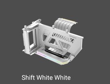 Antec RGB Adjustable Shift PCI Vertical GPU Bracket PCI-E 4.0 Riser Cable white picture