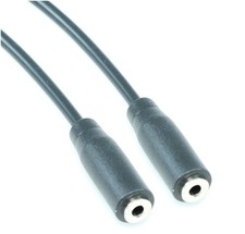 6inch 2.5mm SLIM MONO TS (2 conductor) FEMALE to FEMALE Audio Cable picture