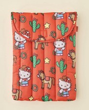 Last one BAGGU Puffy Laptop Sleeve Quilted Case Pouch Bag Hello Kitty Western picture