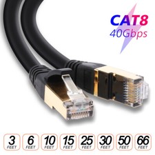 US Cat 8 Ethernet Network LAN Patch Cord S/SFTP RJ45 Internet Cable Shielded Lot picture